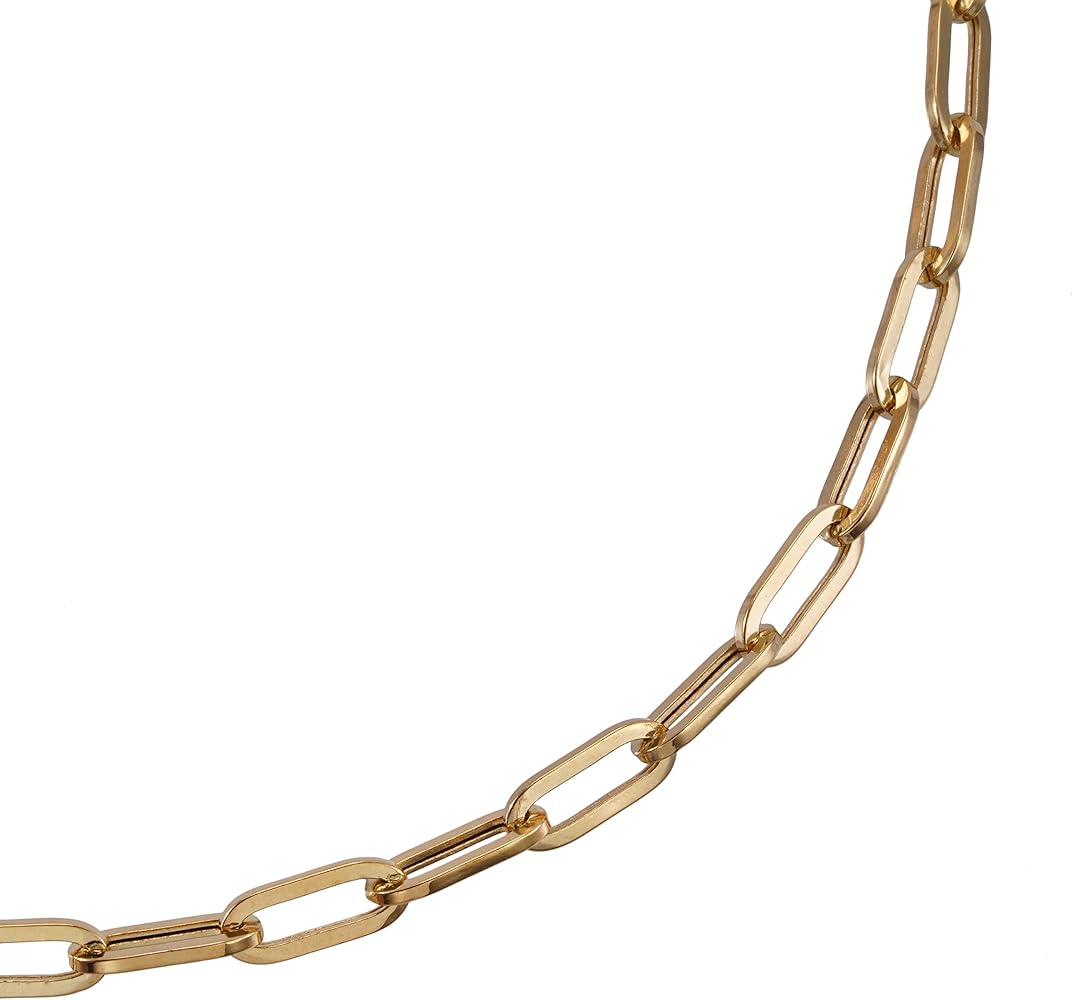 Amazon.co.jp: Speranza K18 18K Gold Paper Clip Necklace, 0.17 inch Amazon.co.jp: Speranza K18 18K Gold Paper Clip Necklace, 0.17 inch